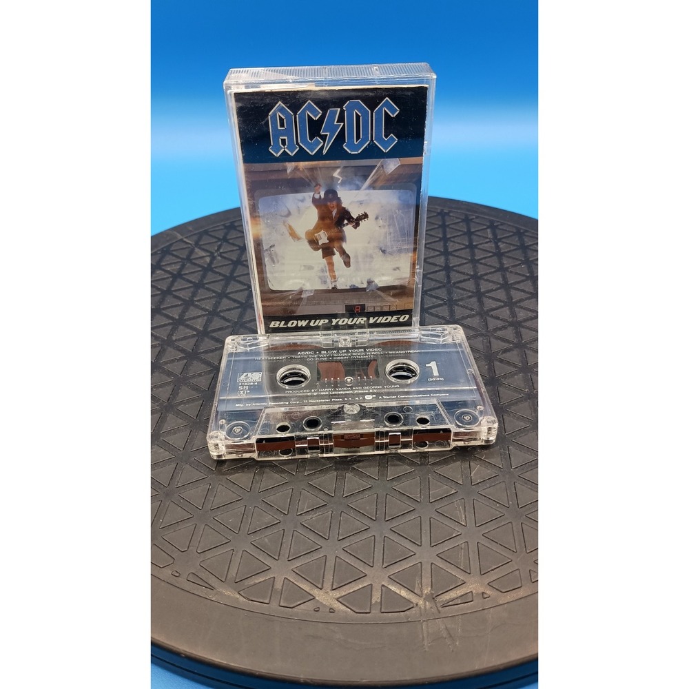 AC/DC Blow Up Your Video Cassette Tape 1988 Hard Rock Atco 81828-4